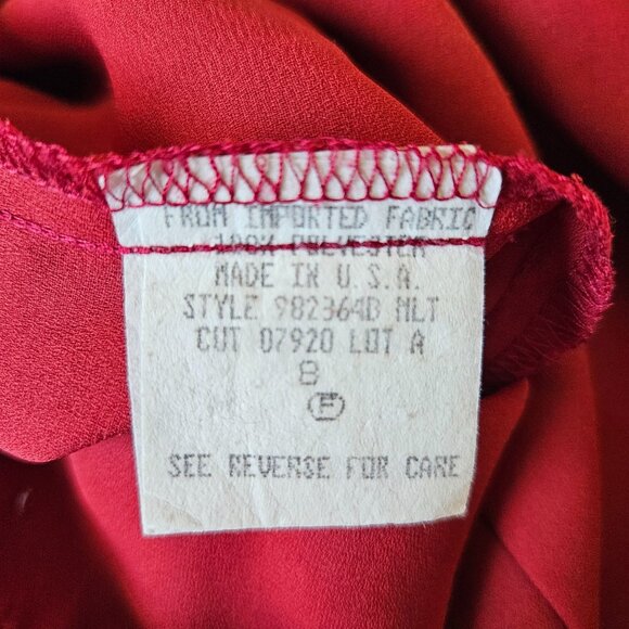 CL Carole Little Dress SZ 8 Maxi Vintage Lined Back Slit Bohemian Designer Party - Picture 8 of 9